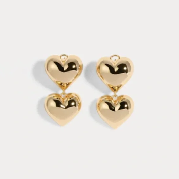 Small Bubble Heart Earrings - Picture 1 of 1